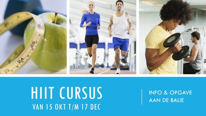 HIIT CURSUS FLYER HIIT CURSUS FLYER